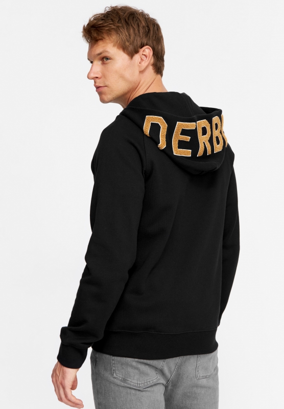 Zip Hoodie Question Mark - black